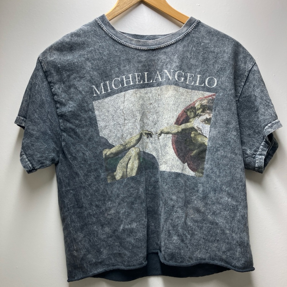 Michelangelo Acid Wash Tee